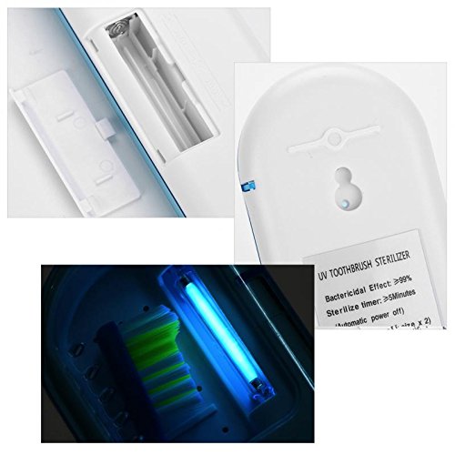 ZEERKEER UV Toothbrush Sanitizer Case,Travel Toothbrush sanitizer,Toothbrush Sanitizer Holder Lightweight, Portable and Wall Mounted Perfect for Home, Office Or Outdoor Travel (Blue) - Thumbnail 6