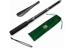 Extendable Metal Shoe Horn with Adjustable Long Handle – Stainless Steel Shoehorn for Easy Wear– Metal Shoe Spoon, Telescopic