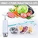 Sous Vide Bags Kit-24 Food Vacuum Sealed Bags,1 Pump,1 Baggy Rack,4 Sous Vide Clips,Reusable Sous Vide Vacuum Sealed Bags for Food Storage and Cooking 