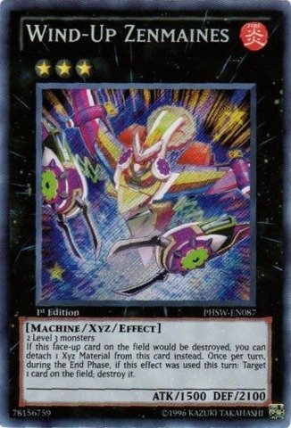 Yu-Gi-Oh! - Wind-Up Zenmaines (PHSW-EN087) - Photon Shockwave - 1st Edition - Secret Rare