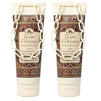 Tesori d’Oriente – Doccia Crema Byzantium dalle Note di Rosa Nera e Labdano, Deterge la Pelle e Dona Nutrizione e Idratazione, 250ml (Confezione da 2)