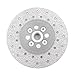 SHDIATOOL 4-1/2 Inch Diamond Cutting Grinding Disc Fits 5/8-11 Arbor for Marble Ceramic Double Sided Vacuum Brazed Fast Cutting Shaping Grinding Wheel