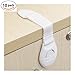 MikiAyla 10pcs Child Safety Cloth Locks for Drawer Door, Cabinet, Oven, Cupboard, Toilet Seat | Multi-Purpose Use | No Drilling Needed | Super Strong 3M Adhesive