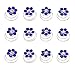 Newstarfactory Rhinestone Studded Collection Flower Spiral Hair Pin Pack of 12 (Royal Blue)