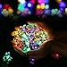Qedertek 2 Pack Christmas Solar String Lights, 21ft 8 Modes 50 LED Blossom Fairy Garden String Lights for Outdoor, Home, Lawn, Wedding, Patio, Party,Halloween and Holiday Decorations (Multi-Color)