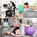 Trideer Exercise Ball (45-85cm) Extra Thick Yoga Ball Chair, Anti-Burst Heavy Duty Stability Ball Supports 2200lbs, Birthing Ball with Quick Pump (Office & Home & Gym)