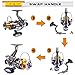 Sougayilang Baitfeeder Spinning Fishing Reel - Front and Rear Double Drag Brake System Reels - Great for Saltwater Freshwater Sea Bass Fishing