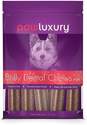 USA Bully Dental Treats by Pawluxury (6 Pack) Made from American Bully Sticks