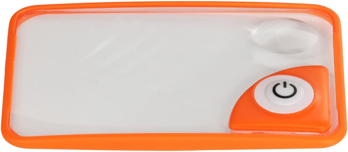 Credit Card-Size Pocket Magnifier with LED Light 1.5x & 4x - Tough Polycarbonate Lens