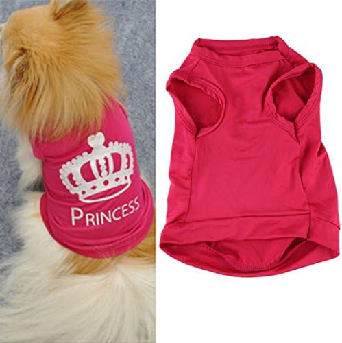 Pet Summer Clothes Vest Promotion! Seaintheson Summer Pet Crown Print Apparel Puppy T-Shirt Clothes Outfit Dog Coat Princess T-shirt Clothes