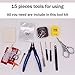 Coil Building Kit, Jig Tool RBA/RDA/RTA DIY Building Bag V3,14 Pieces General Household Tool Master kit/Organic Cotton/Ceramic Tweezers