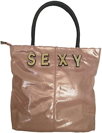 Becool Soft Metallic Tote Handbag (Peach - SEXY)