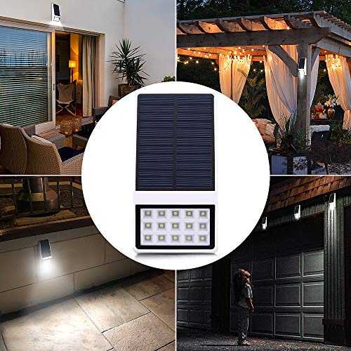 Solar Led Lights Outdoor, Solar Motion Sensor Lights with 120° Lighting Angle Solar Security Lights Wireless IP65 Outdoor Lights for Garden Patio Yard Wall Mount Fence
