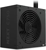 NZXT C750 Bronze ATX 3.1 Power Supply 750W 12V-2x6 120mm FDB Black