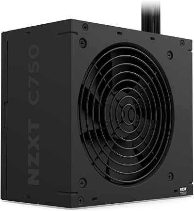 NZXT C750 Bronze ATX 3.1 Power Supply 750W 12V-2x6 120mm FDB Black