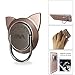 Finger Ring for Magnetic Car Mount,Metal Cell Phone Finger Holder Stand, Pop 360 Rotation Cat Shape Grip Socket Kickstand for iPhone X 7 8 Plus 6 6S SE, Samsung Galaxy Note 8 S8 S7 Tablet (Rose Gold)