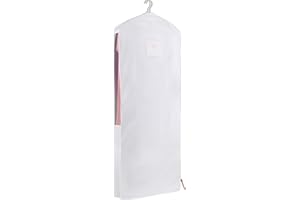 Hayden Hill Luxury Organic Cotton Garment Storage Bag - Long 58 Inch Dress Bag - Breathable & Moth-Proof For Full Length Dresses & Coats - Clothes Bags for Hanging Organization - Carbon Neutral