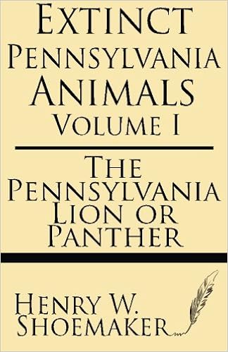 Extinct Pennsylvania Animals Volume 1 The Pennsylvania Lion Or Panther Shoemaker Henry W 9781628450361 Amazon Com Books