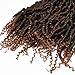 Bomb Twist Crochet Hair Pre Looped Spring Twist Curly Ends Fluffy Hair Extensions(14inch,#1B/30,6pcs)