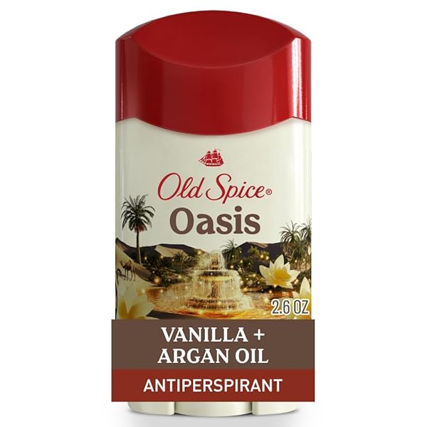 OLD SPICE ANTIPERSPIRANT & DEODORANT FOR MEN, OASIS SCENT WITH VANILLA NOTES, 2.6 OZ