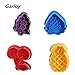 Cookie Cutter Embossing Mold Set By Garloy(4 Pack),Mini Christmas Fruit Theme Cute Cookies Cake Topper Sugar Craft Chocolate Plunger Cutter Mold,Spring-loaded Handle,Food Safe Plastic(Colors May Vary)