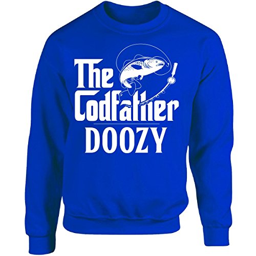 My Family Tee The Codfather Doozy Custom Name Fishing Fathers Day - Adult Sweatshirt 4XL Royal