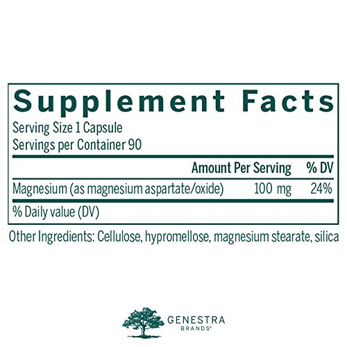 Genestra Brands Magnesium Magnesium Aspartate Mineral Supplement