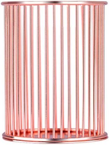 Metal Pencil Holders Pen Pot Organizers Makeup Brushes Holder,Brush Pot Pen Holder Stationery Storage Pen Container Desk Decoration,for Multifunctional Office,Organiser Desk Tidy Pen Pot Rose Gold