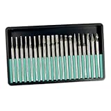 20pc Industrial Diamond Burr Set for Rotary Tools - Unique Shapes