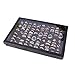 Lookatool Jewelry Rings Display Tray Velvet 100 Slot Case Box Jewelry Storage Box