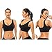 SIMIYA Sports Bras for Women, Multi Pack Seamless Comfortable Yoga Bra Plus Size with Removable Pads