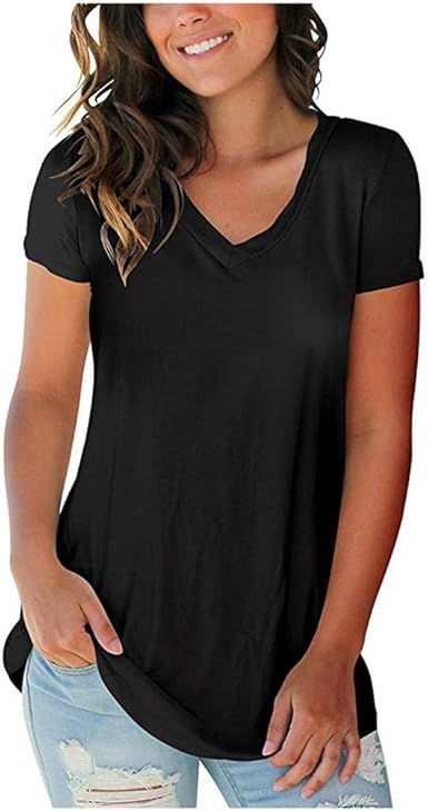 plain colored v neck t shirts