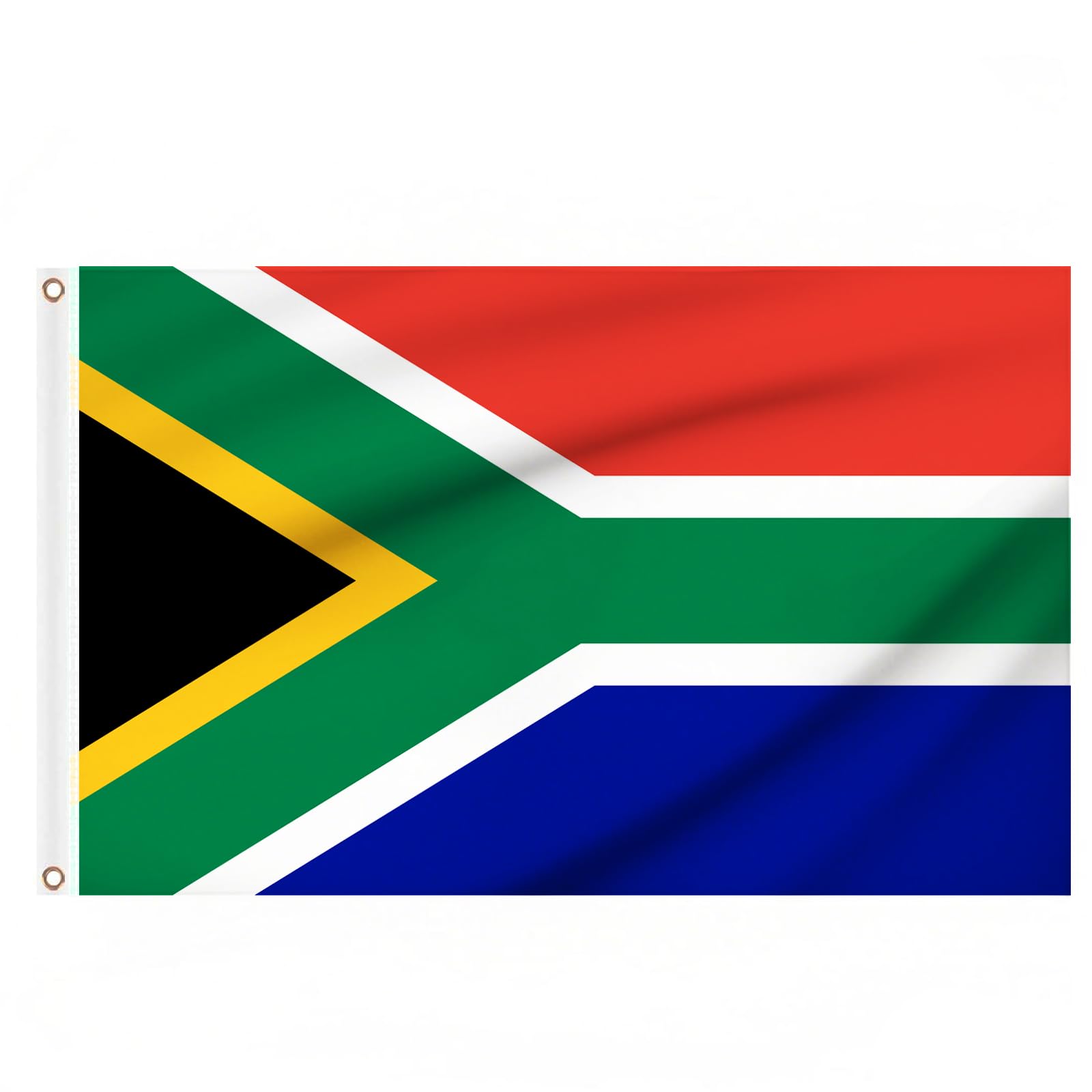 2PCS South African Flag 5ft x 3ft, Large South Africa Flags with Brass Eyelets for Sports Games Events Party Decorations