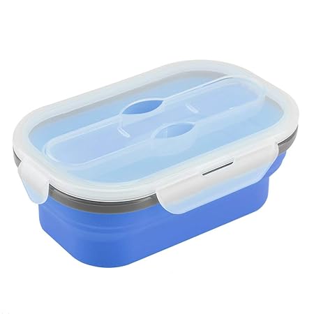 Haofy Recipientes de Silicona Plegable Envase Fiambrera de ...