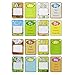 gogomall Water Reveal Word Card Water Drawing Doodle Card Book Paint with Water Reusable No Chemicals No Mess Doodle Pad Word Flash Card Educational Toy for Kids, 2 Magic Pen Included, 26 Pieces