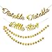 BLUE PANDA - 2-Pack Star Banner Garland Decorations - Twinkle Twinkle Star Baby Shower Party Decor Gold Stars Banner Birthday Decorations for Children - 10 Feet in Length