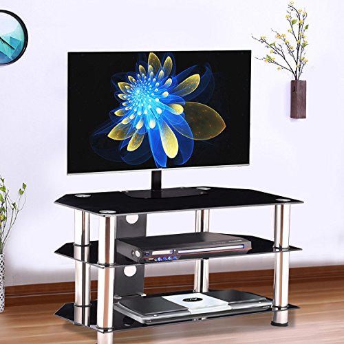 TV Stand Rack Shelf Entertainment Livingroom Organizer Media Audio Storage