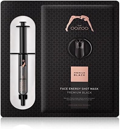 THE OOZOO Premium black face energy shot mask(Easy home care for Women beauty)