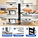 Pots and Pans Organizer Rack 8 Tiers Adjustable Pot Lid Holders, 3 DIY Ways