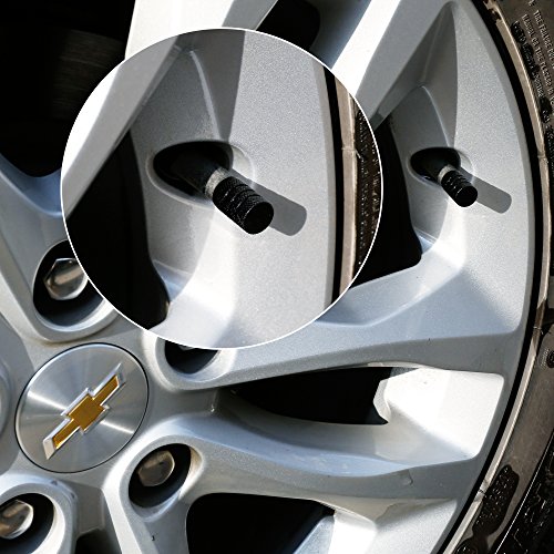 image for ONEONEY 24 Pcs Black Auto Tyre Tire Valve Stem Covers Caps，New Desig