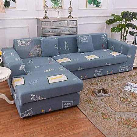 SLOUD Fundas de sofá seccionales en Forma de L de 2 Piezas con 2 Fundas