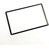 Ambertown Black Top Upper LCD Screen Glass Cover for New 3DS Replacement