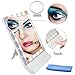 Vanity Mirror with Removable 10x Magnifying Spot Mirror from YaFex,LED Makeup Mirror with Adjustable Illumination Settings Bright and Portable,Touch Screen Wall Mount Mirror with 18 LED Lights