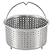 Aozita Steamer Basket for Instant Pot Accessories 3 Qt - Stainless Steel Steam Insert with Premium Handle for 3 Quart Pressure Cookers - Vegetables, Eggs, Meats, etc
