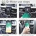Wireless Car Charger,Qi Motor Automatic Infrared Sensor Qi Wireless Charger Car Mount, One-Touch Phone Holder Compatible Samsung Galaxy S8/S7/S7 Edge Note 8 & 5W for iPhone X/8/8 Plus & Qi-Enable