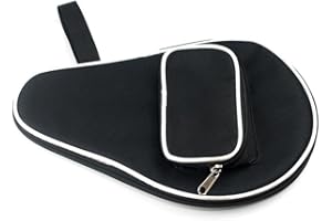 Table Tennis Racket Case Cover Pong Paddle Carry Bag with Ball Storage Pocket Pong Paddle Bat Cover Carry Bag