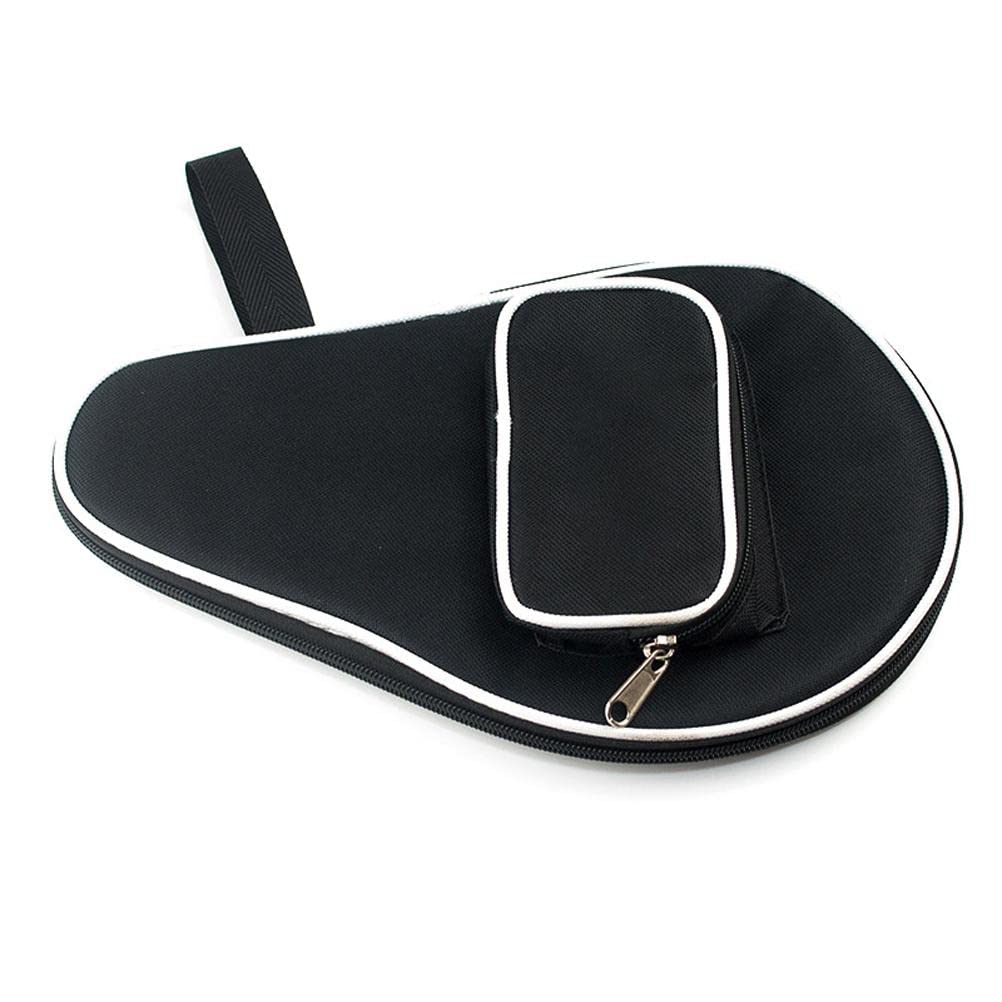 Yusat Pong Racquet Cover, Pong Paddle Carry Bag with Ball Storage Pocket Table Tennis Racket Case Cover Waterproof Inner Liner for Pong Paddle Bat Cover