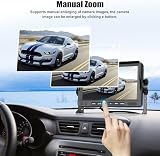 CAMECHO Wireless RV Backup Camera 4 Split Screen 7" Monitor DVR Night Vision view 5