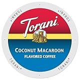 Torani Coconut Macaroon Flavored Coffee, Single Serve Cups for Keurig K Cups Brewer, 24 Count