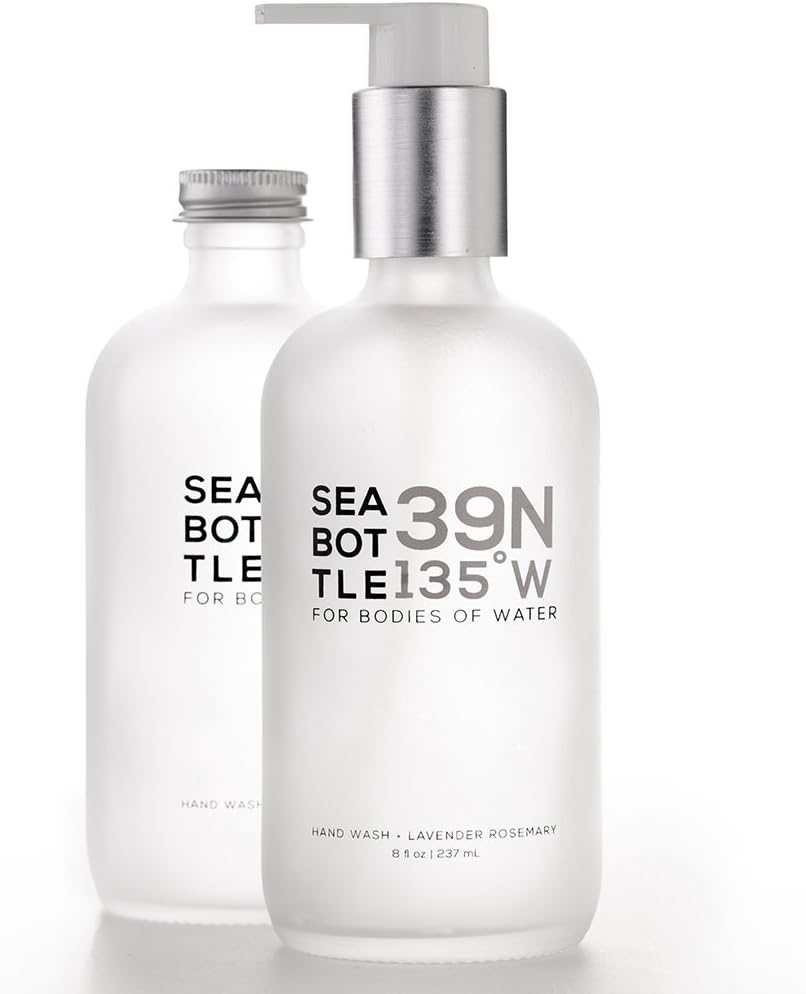 Sea Bottle Softening Hand Wash Coastal Lavender: Ocean Set
